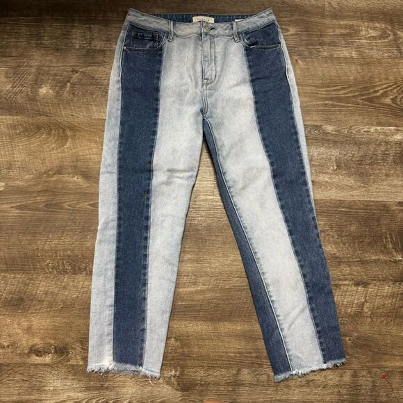 PacSun Color Block Skinny Straight Jeans Size 29 - Picture 1 of 9